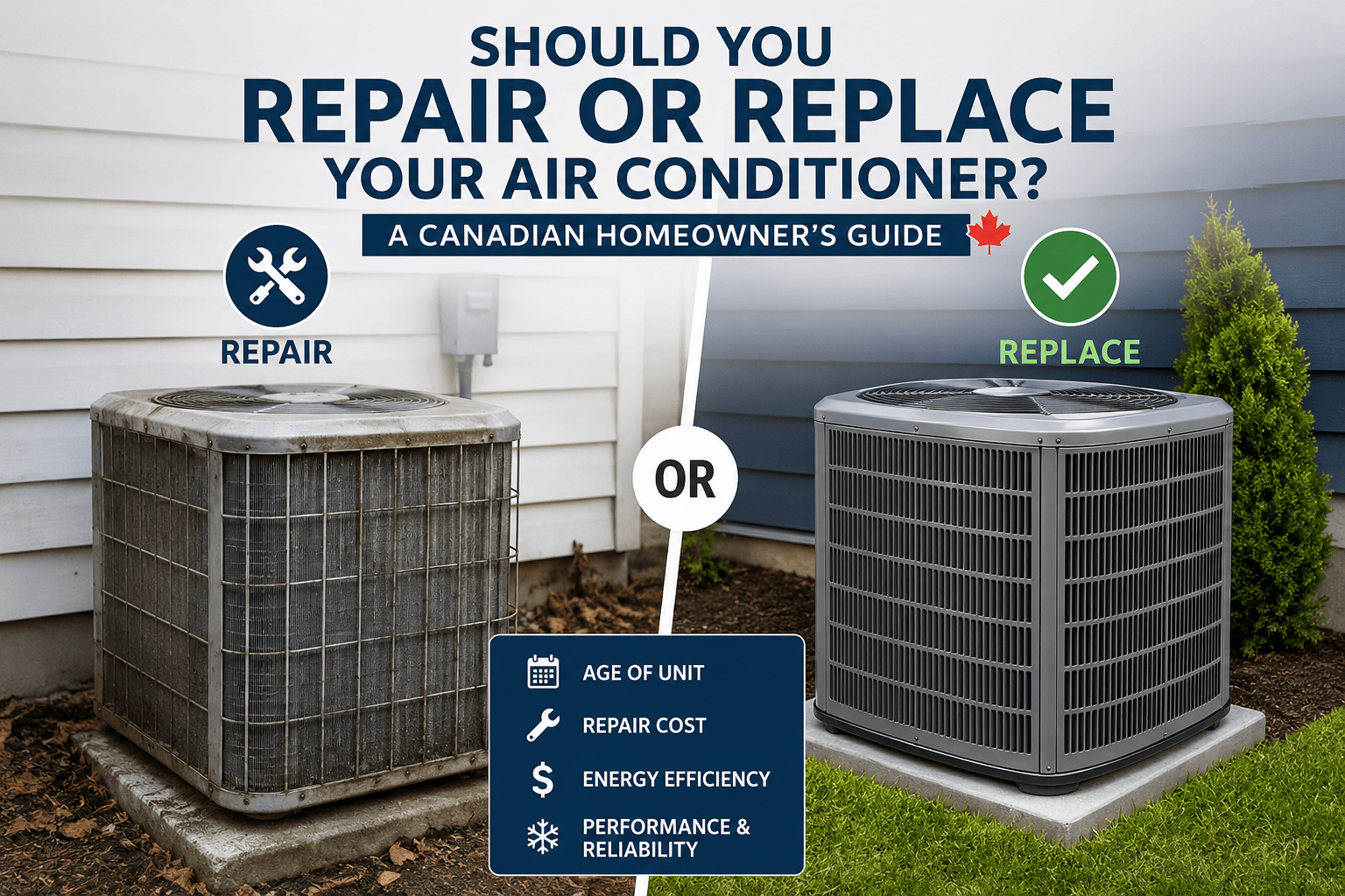Should You Repair or Replace Your Air Conditioner A Canadian Homeowner's Guide
